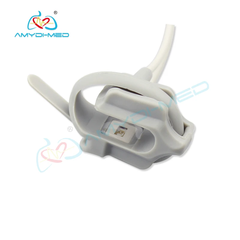 SpO2 Sensor Cable Compatible With CSI 503DX 3.0m Length with DB9-6P Plug Style for Adult Finger Clip