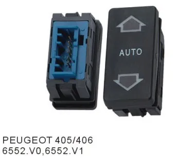 Power Window Switch 6552.V0 6552.V1 for Peugeot 405/406 - Reliable