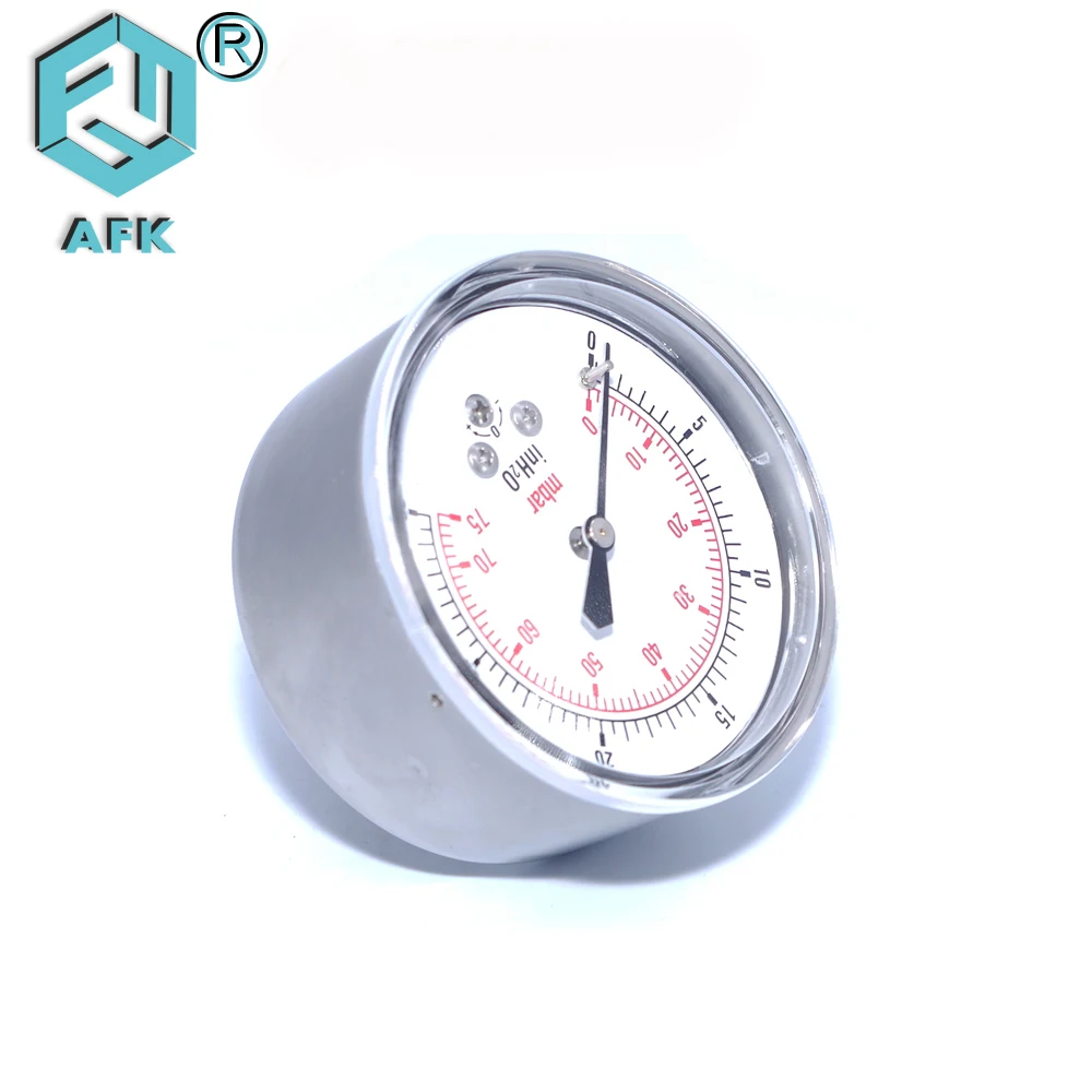 Stainless Steel Low Pressure Mpa PSI Bar Pressure Gauge Manometer