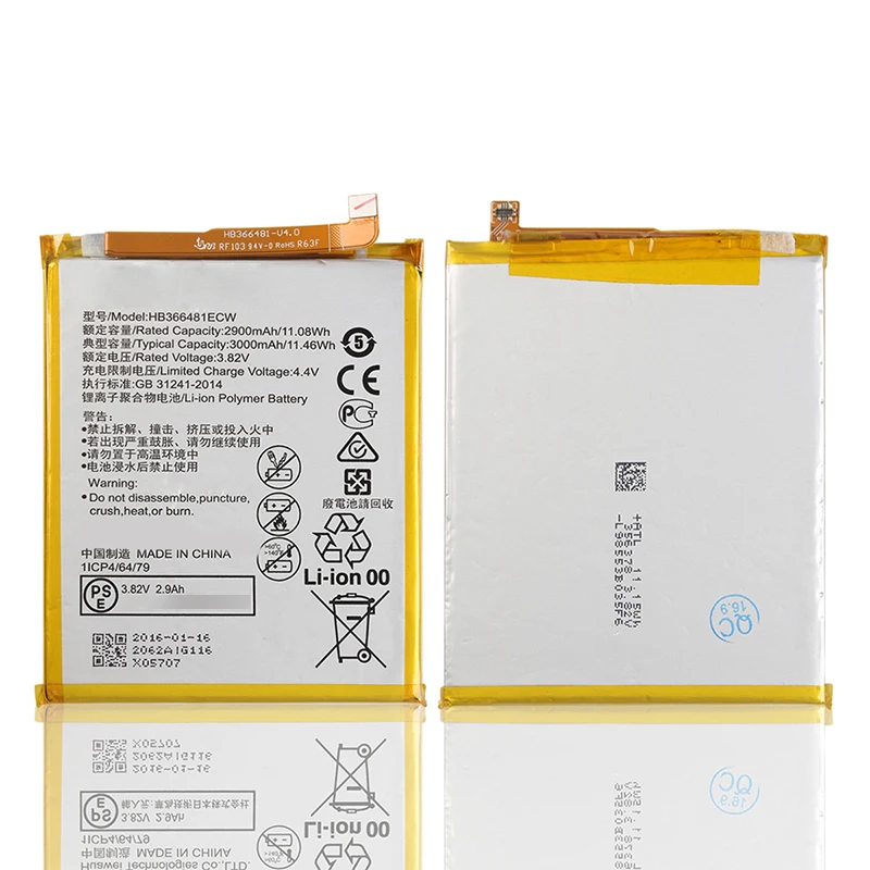 High Capacity Battery for Huawei P9 Lite Rechargeable