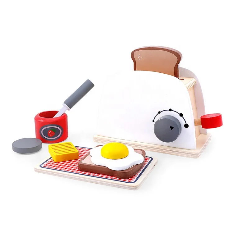 
Детские игрушки на заказ, хлебопечка, деревянный кухонный игрушечный набор, деревянная игрушка-тостер 