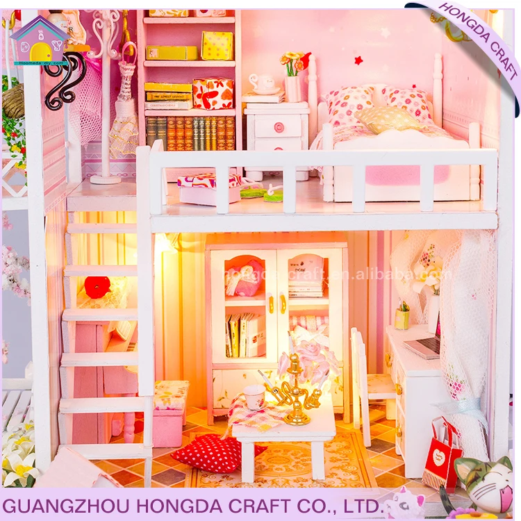 Дерево подарки, чтобы сделать ручной работы ремесло лучшие продажи деревянные игрушки для детей Кукольный дом игрушки