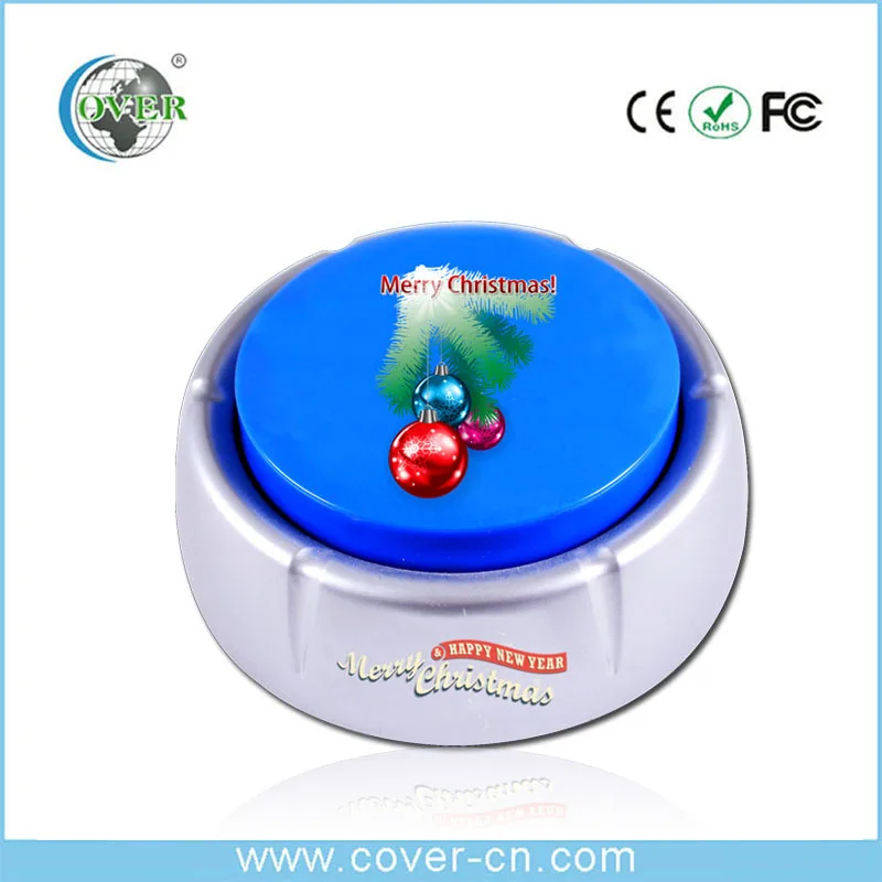Factory Custom Promotional Gift Christmas Music Box Sound Buttons Sound
