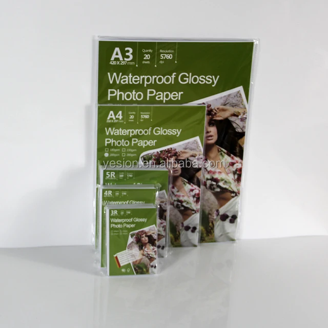 Cast coated A4 Glossy Photo Paper 180gsm,200gsm,230gsm 4R, A6, A4, A3