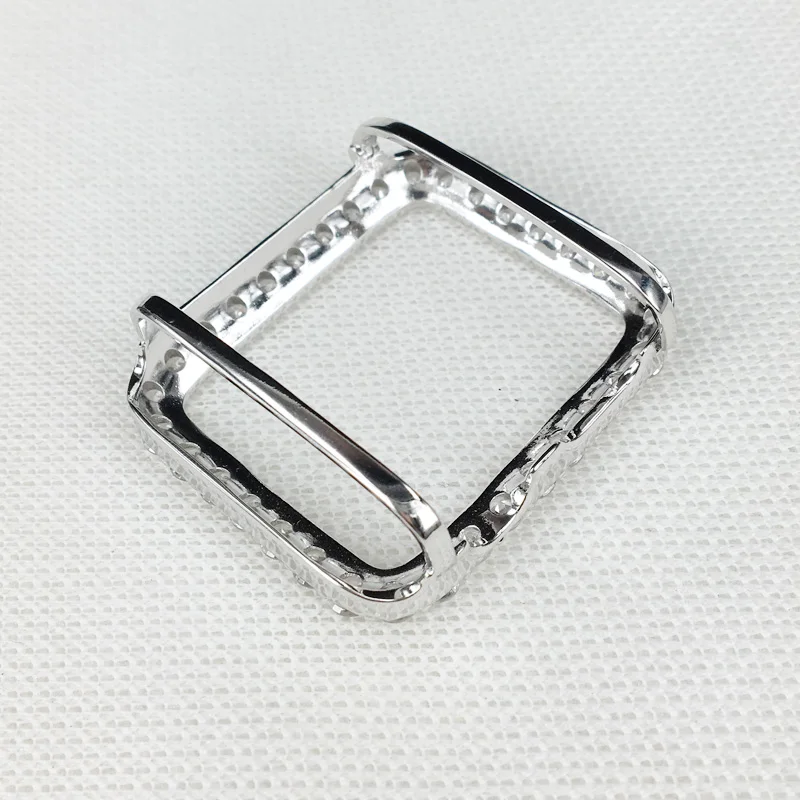 
Серия 1/2/3 38 мм 42 мм льдом часы с бриллиантами чехол для Apple 