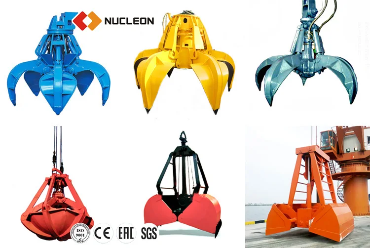 High Efficiency Clamshell Dredging Grab 10 M3 20 M3 Bucket for Excavator Dredging Equipment Price