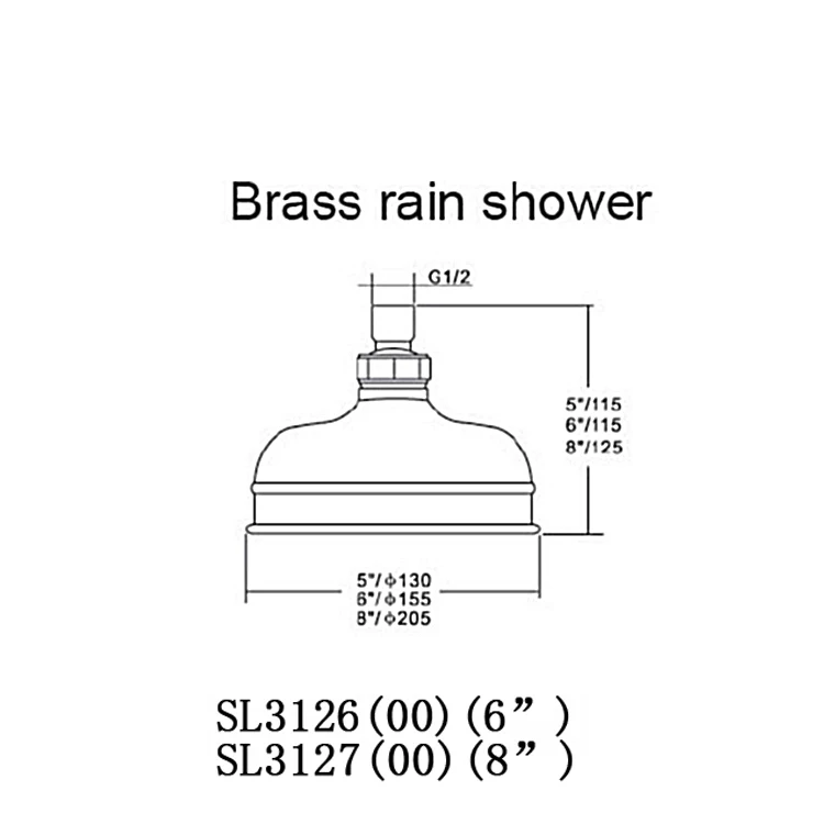 Traditional Brass Rain Shower manufacture