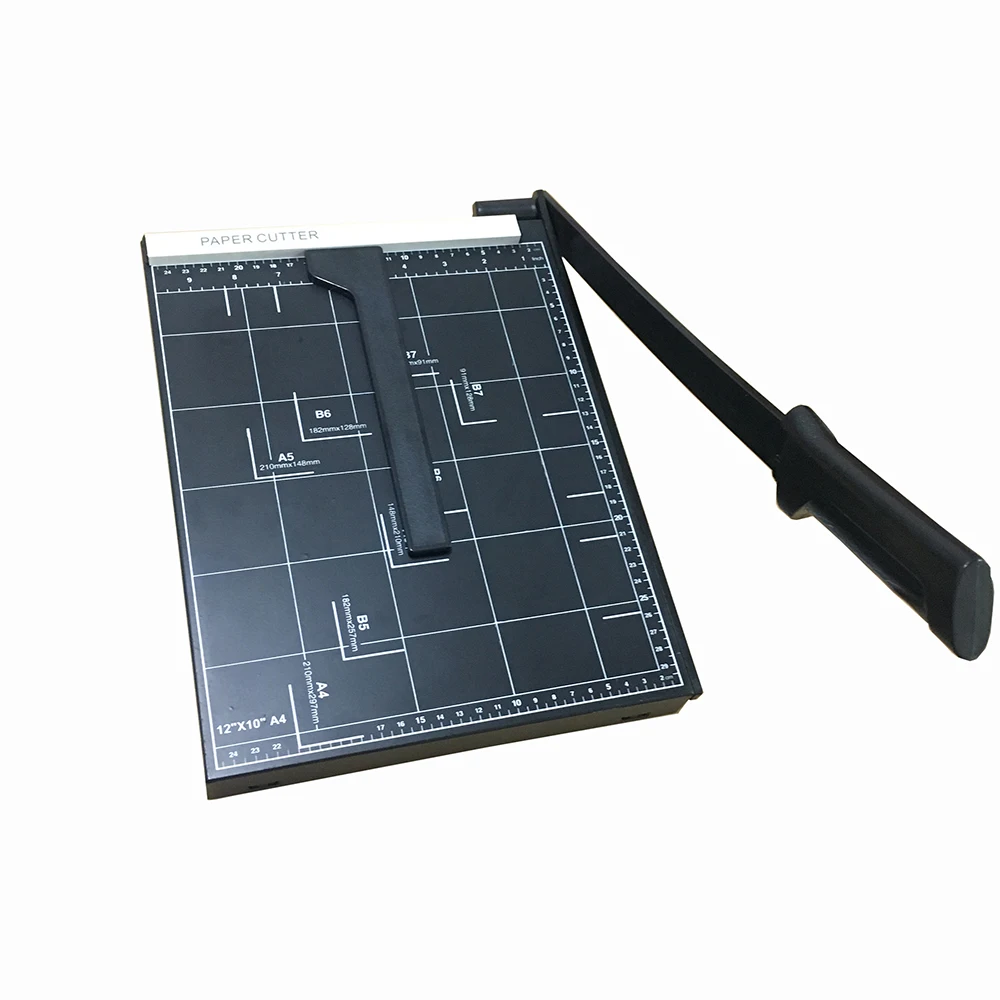 Bright Office Black Color A4 Manual Paper Cutter Metal Guillotine