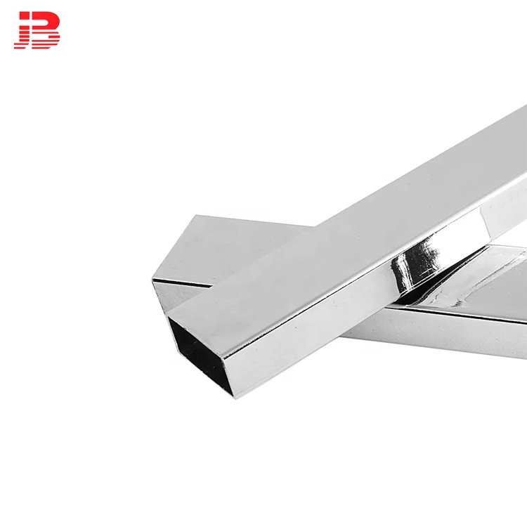 Chrome square tube/ oval pipe 15*30mm for hardware shop