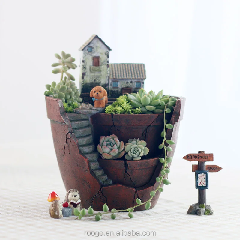 Brand樹脂庭gnome妖精の家の植木鉢 - Buy 家フラワーポットプランター、妖精の家植木鉢、庭の植木鉢 Product on  Alibaba.com