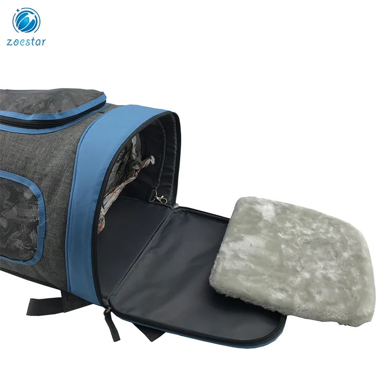 Pet Carrier Travel Bag Dog Backpack Bag with Removable Mat Portable Pet Holder Cage House supplier