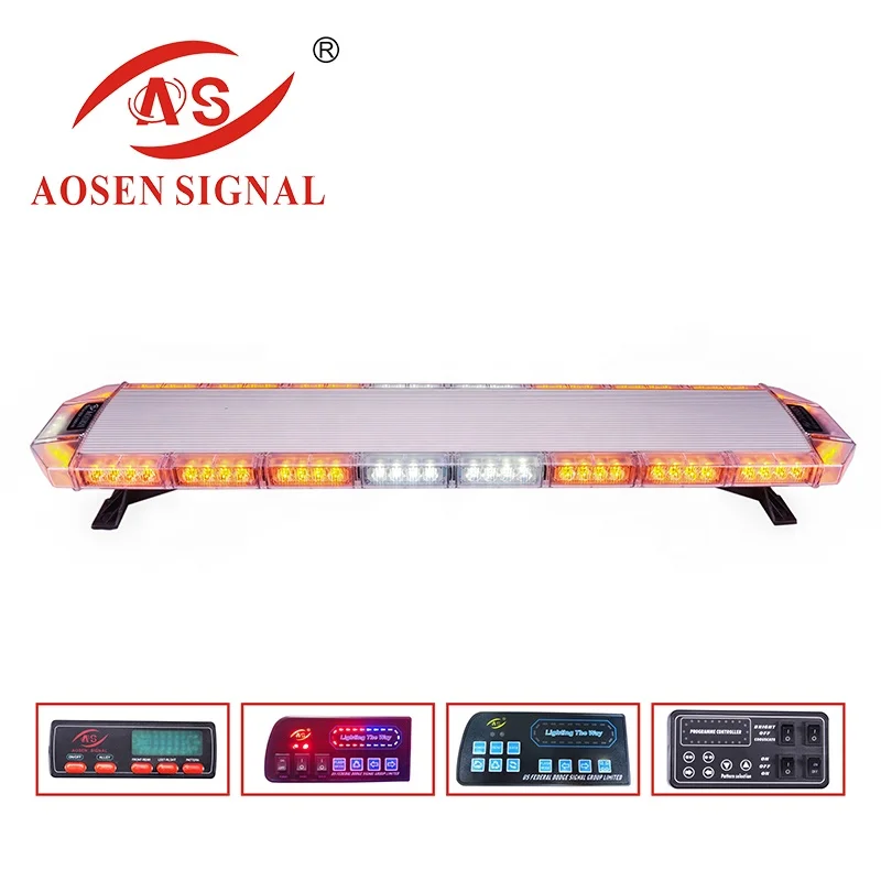 TBD-8D905 CE R65 LED emergency warning strobe light bar Amber