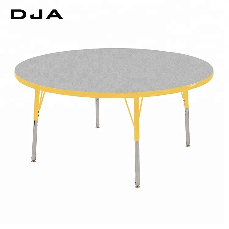 Adjustable Height Round Kindergarten Primary Collaborative Kid Activity School Tables Table Kids Study Table Customization