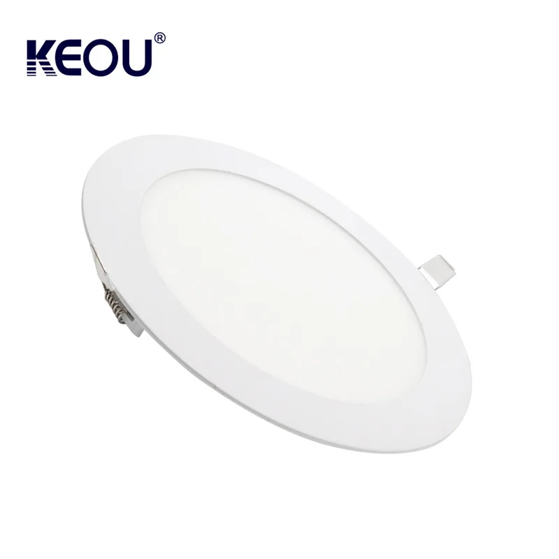 Ultra-thin 9w 12w 15w round/square led panel ceiling lamp keou brand