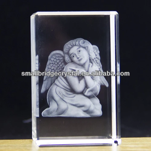 Led Gravat Elegant Cristal 3d Laser Înger Cadou Cristal 3d Cub de Sticlă Laser pentru Gravare