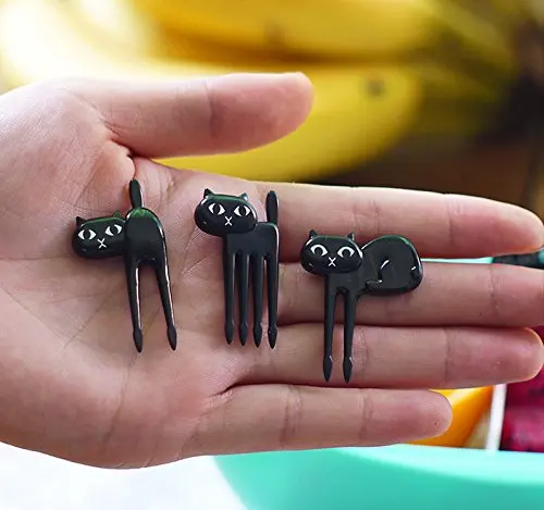 
6Pcs Animal Food Picks and Forks for Kids Bento Box Decoration 