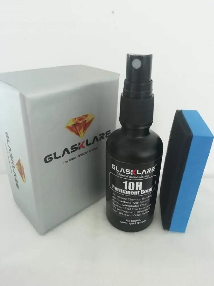 GLASKLARE 10H Nano Ceramic Coating 50ML Super Hydrophobic Nanocrystalline Pro As Genuine Ceramic Pro for Boat Paint