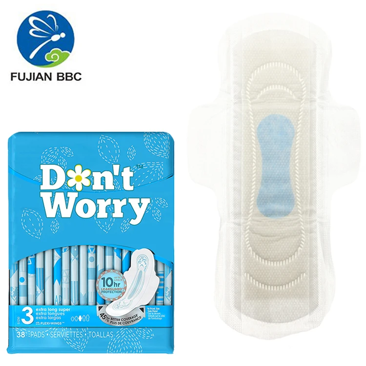 Breathable Mesh Top Sheet Girls Wearing Sanitary Towel SAP Paper Blue Core Lady love Negative Ion Sanitary Napkin for Woman Pad