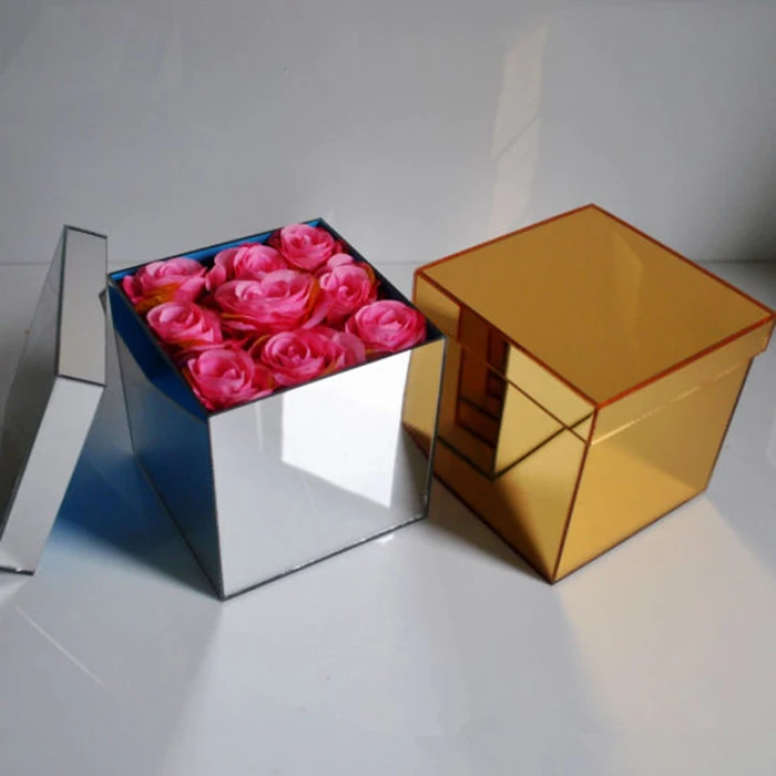 Prix ​​d'usine Mini Boîte à Fleurs En Plexiglas Transparent