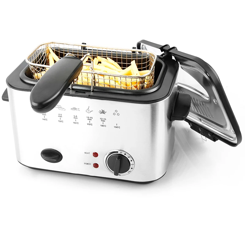 1200 Вт 1 2 л квадратная электрическая фритюрница бытовые фритюрницы масляные фильтры для домашнего использования