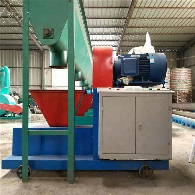 Use Cow Dung to Make Briquette Fuel Sawdust Briquette Charcoal Machine