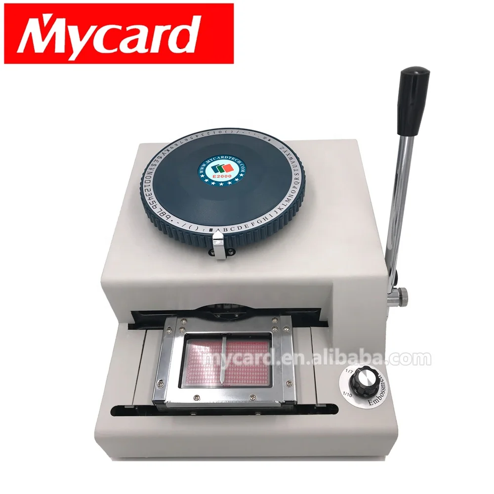 【するために】 会員カード用の最新の非自動手動pvcカードエンボスマシン Buy Pvc Card Embosser Machine