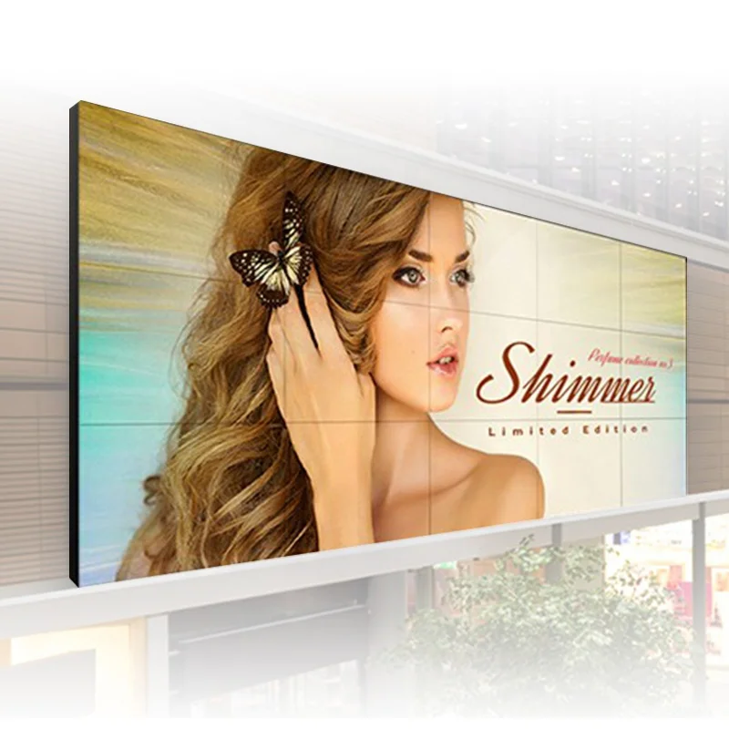 Ultra thin bezel industrial screen videlwall solutions 55 inch LCD video wall with LED back light
