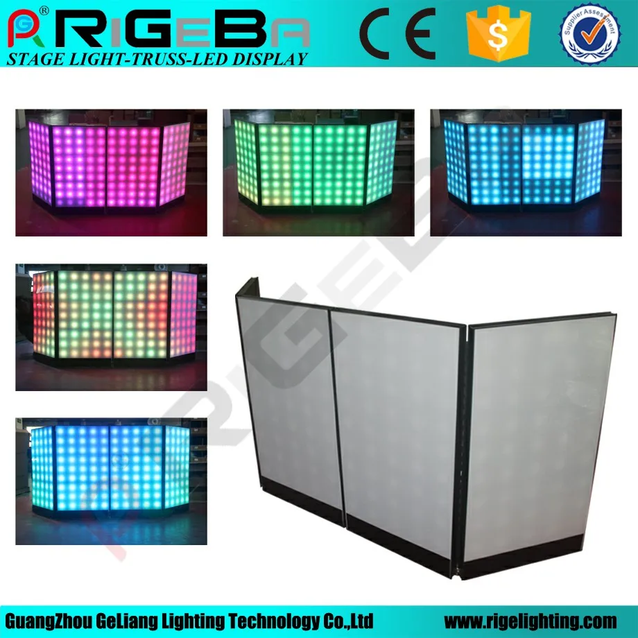 LED Digital Video DJ Booth Facade - RIGEBA Manufacturer