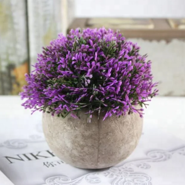 
 Мини Искусственные растения в горшке, искусственный цветок, шариковое растение для украшения  