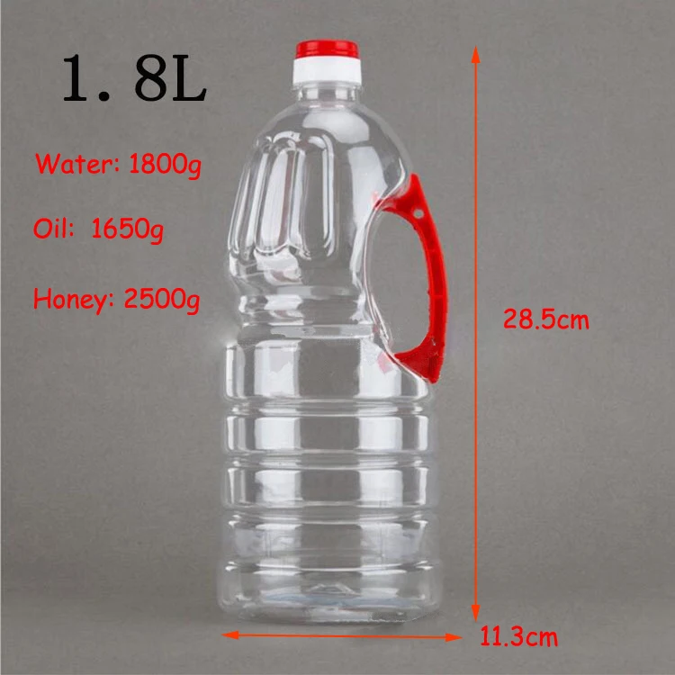 Wholesale Empty 1L PET Plastic Bottles for Vinegar Edible Oil and Camellia Oil with Lid
