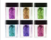 Free shipping Glitter Power Nail Art Acrylic UV Powder Polish Kits 5 pcs