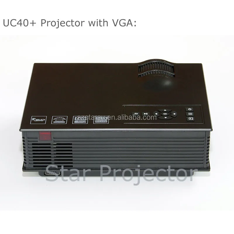 Оптовая цена Горячая Распродажа 800*480 UC40 мини портативный цифровой ЖК-проектор проектор системы домашнего