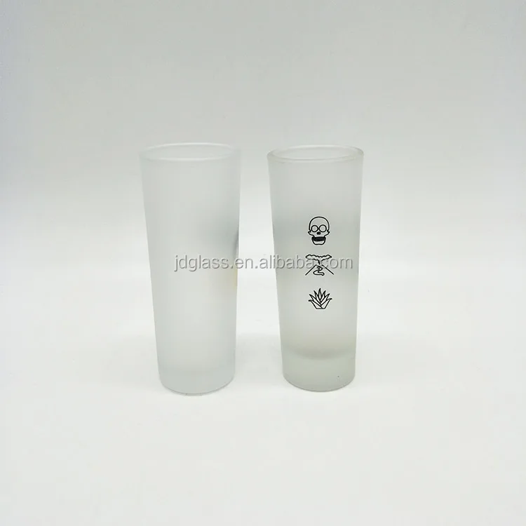 70ml External Frosted Long Stem Shot Glass with Printing logo