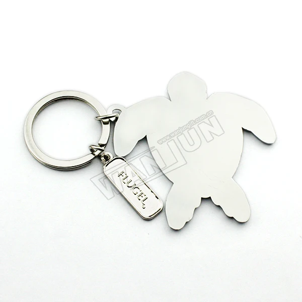 Metal 3d Tortoise Animal Shaped Keychain Factory Direct Live Animal Keychain
