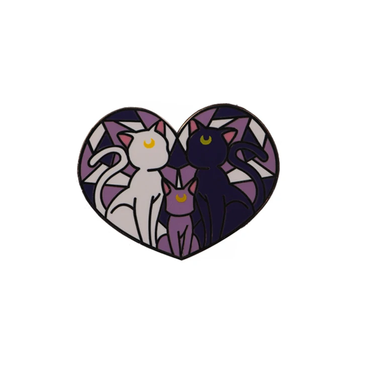 Enamel Pins Custom  Colorful Cake Shaped Custom Badges Pin Enamel with Gold Plating Custom Pins