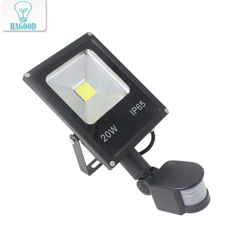 85-265V 10W - 50W New Type Black Shell PIR Motion Sensor Induction Sense Led Flood Light Led Spotlight street light