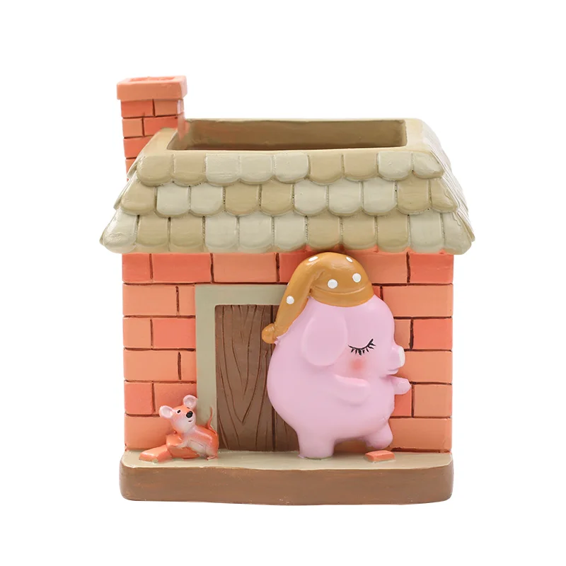 Лидер продаж цветочный горшок Roogo из смолы с милыми мультяшными