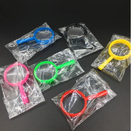 JZK 12 Mini Lenti D'Ingrandimento Per Bambini, In Plastica Colorata, Manico Colorato, 9,5 Cm, Per Esplorazione Natura E Scienza, Riempitivi Per Feste - 2
