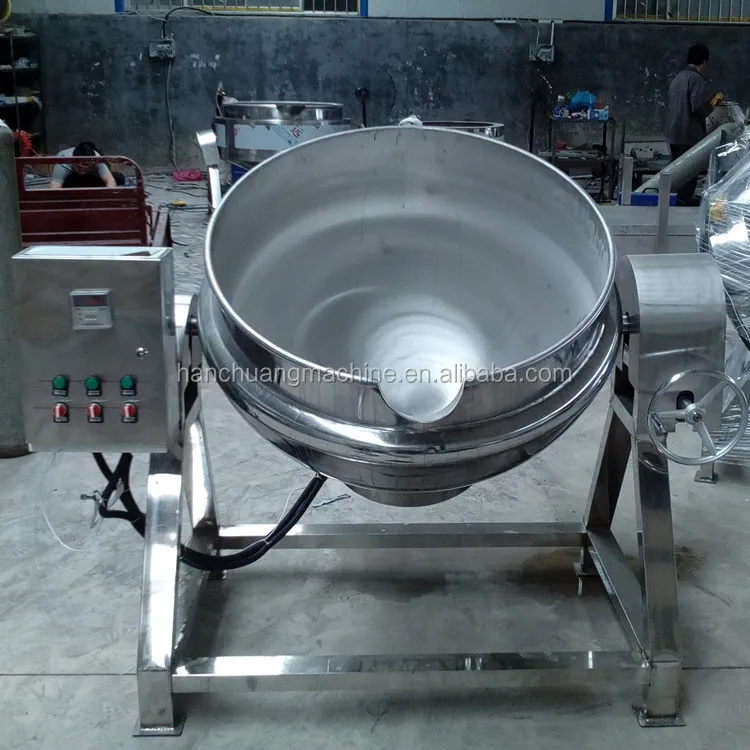 Industrial Pot Stirrer Porridge Cooker Jacketed Pot