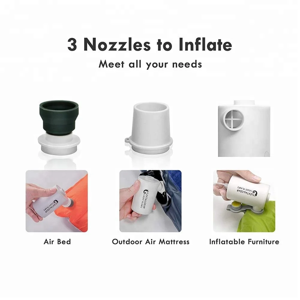 Flextailgear Light pump2 USB портативный Перезаряжаемый воздушный матрас-насос