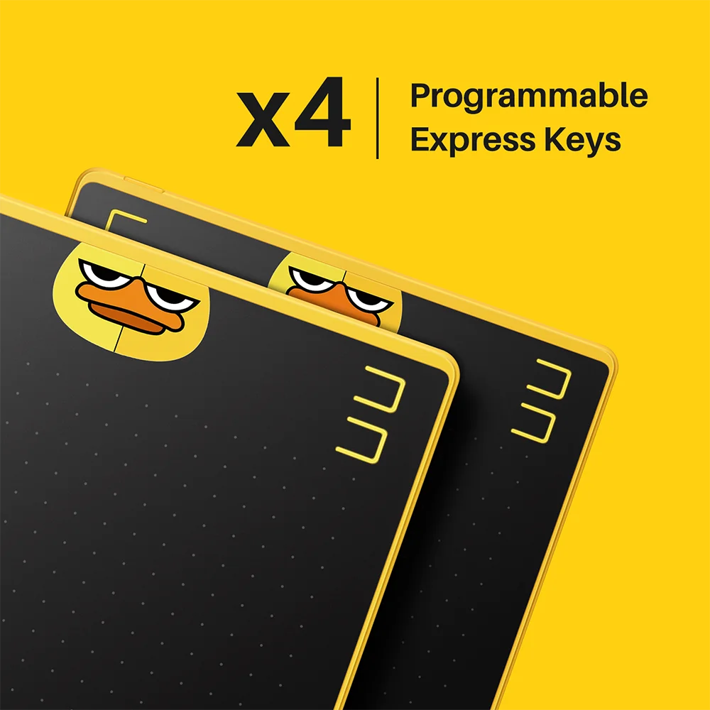 Huion HS64 Special Edition 8192 Levels Pen Pressure Battery-free Stylus  Cartoon Drawing Graphic Pen Tablet