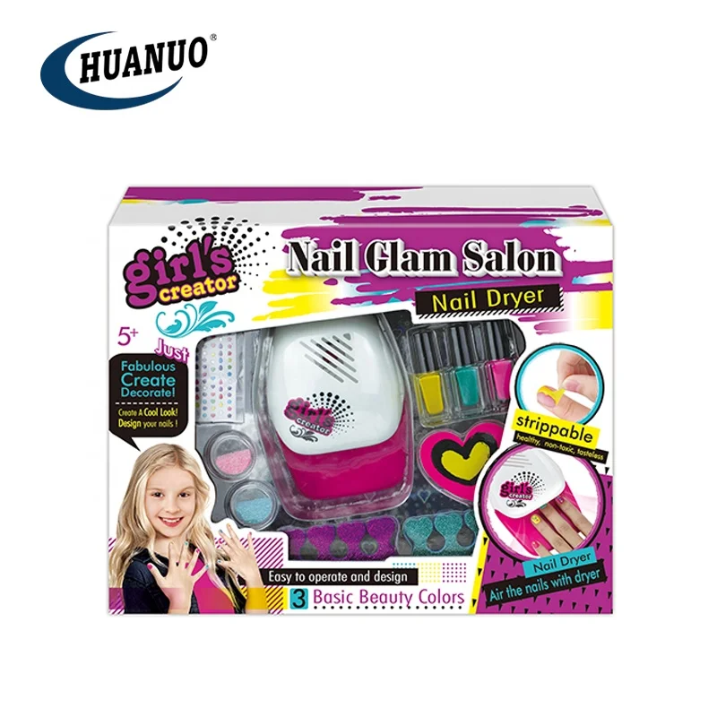 Сделай Сам, создай платье, красота, базовый набор для дизайна ногтей, сушилка, красочные детские лаки для ногтей