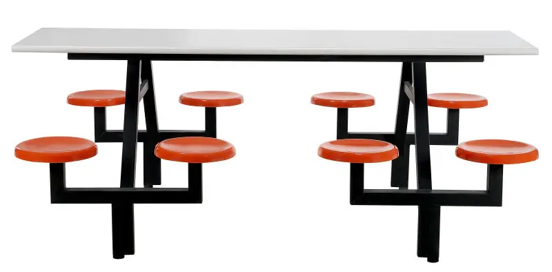 Durable school Canteen table and chair/8 seats canteen table