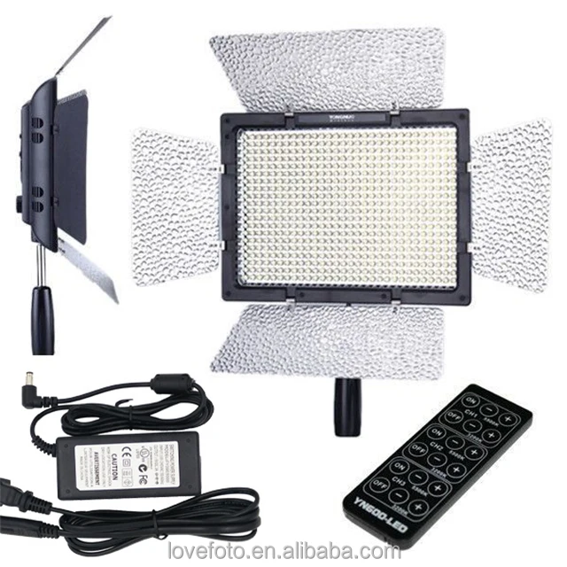 Yongnuo YN-600 LEDビデオライト 5500K リモコン付き 4680LM
