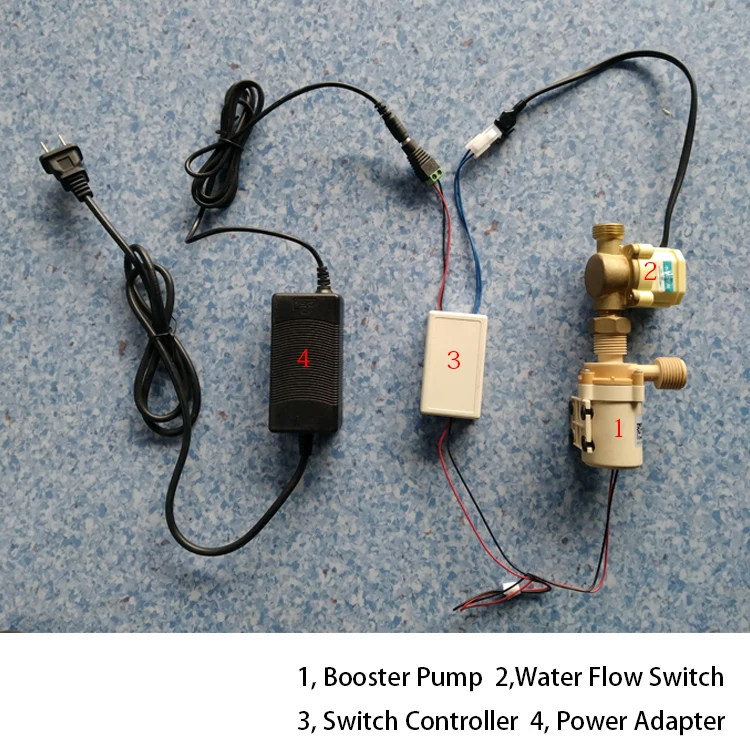 SFO-BP2415 Booster Pump + Water Flow Switch + Power Supply For Hot Water Outlet