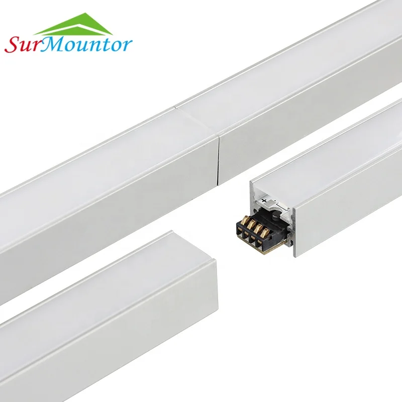Aluminium Profile Housing Slim Led Pendant Linear Light with I Shape Connector