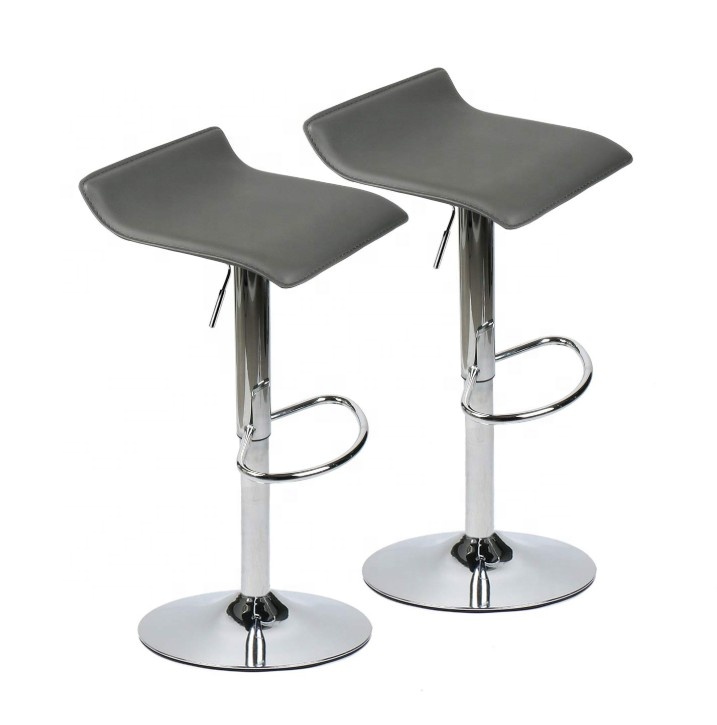 
Современные шарнирные барные стулья из ПВХ с открытой спиной и регулируемой высотой, барный стул 