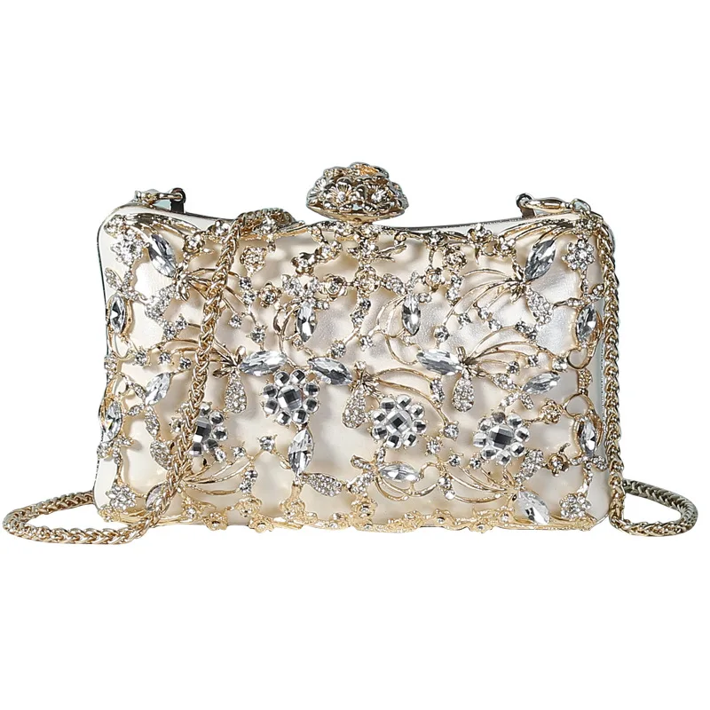 Borsa clutch con strass Donna, Nero | TWINSET Milano