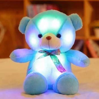 Customized Stuffed led light teddy bear Cute Soft Animal Bear Toys Led Oso De Peluches Teddies Shining Plush Teddy Bear With Led