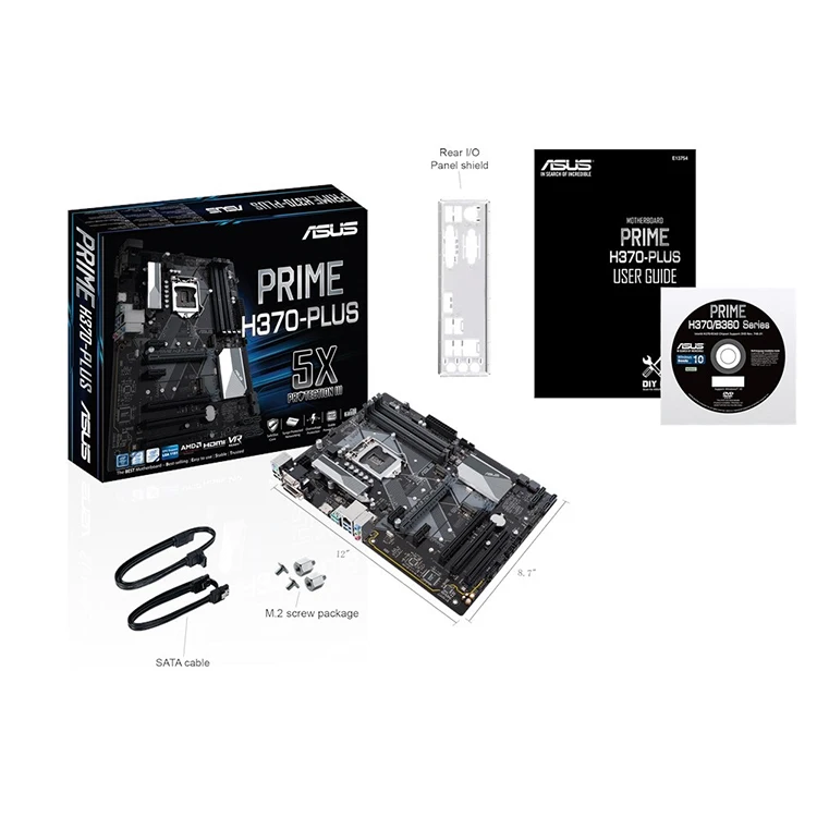 ASUS PRIME H370-PLUS Gaming Motherboard 64GB DDR4 Memory